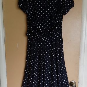 Polkadot Dress in Black and white.